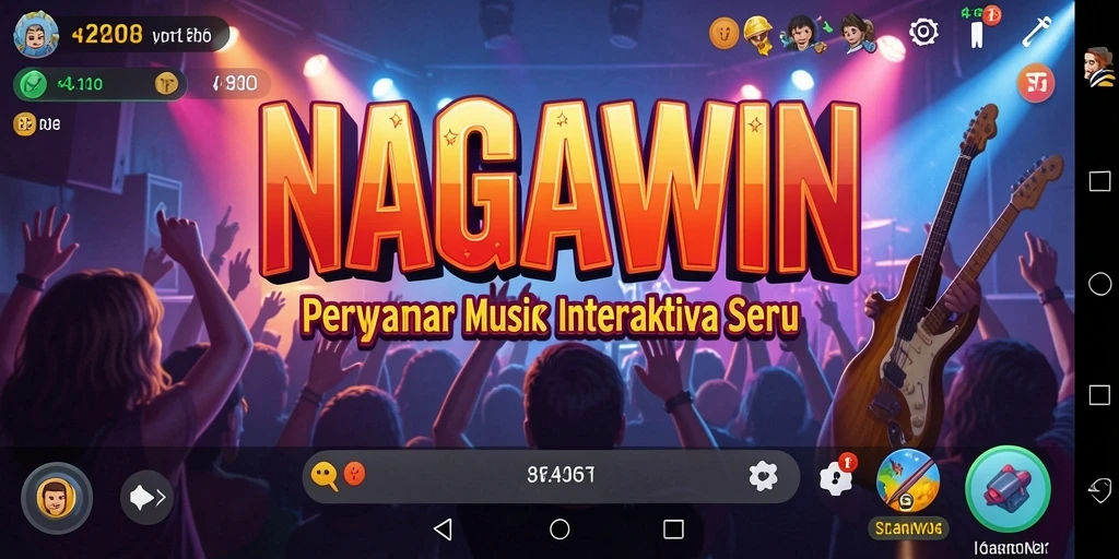 Tampilan gameplay NAGAWIN yang seru dan interaktif.